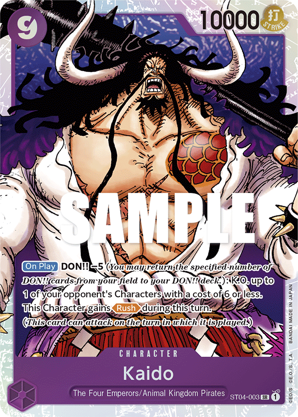Kaido One Piece card