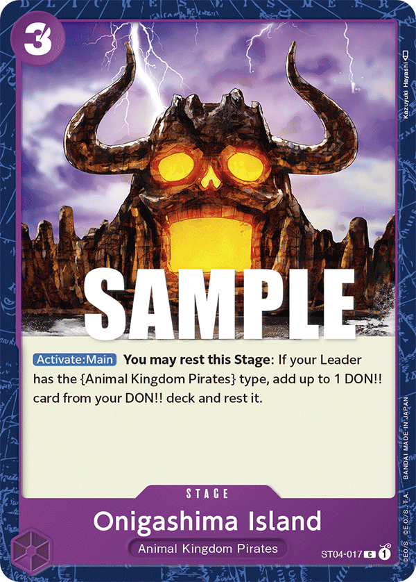 Onigashima Island One Piece card