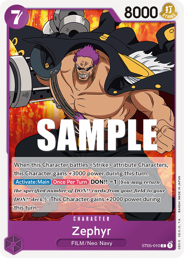 Zephyr One Piece card