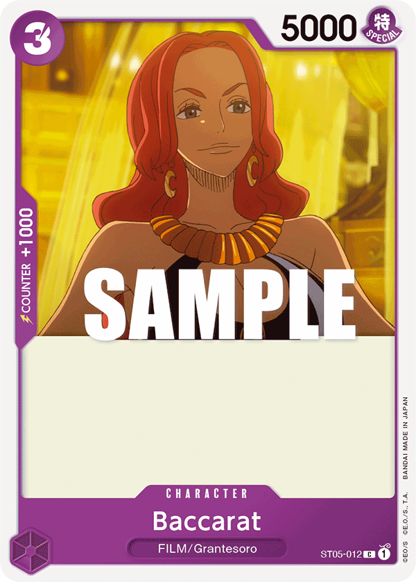 Baccarat One Piece card
