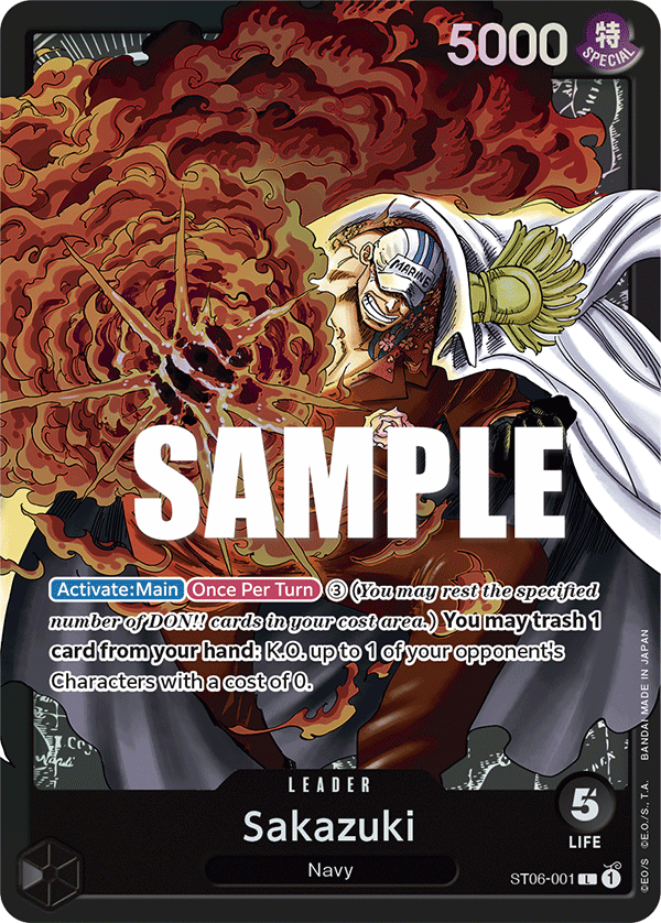 Sakazuki One Piece card