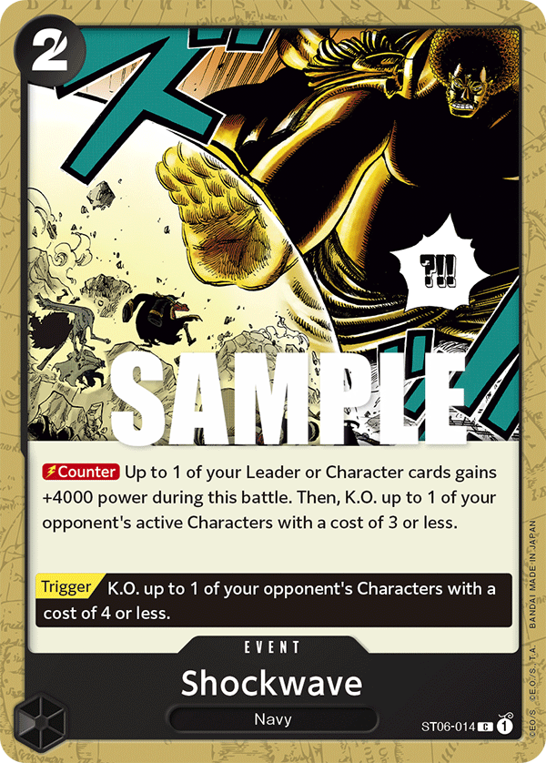 Shockwave One Piece card