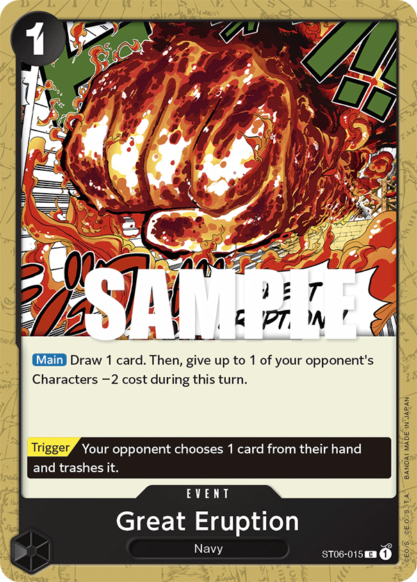 Great Eruption One Piece card