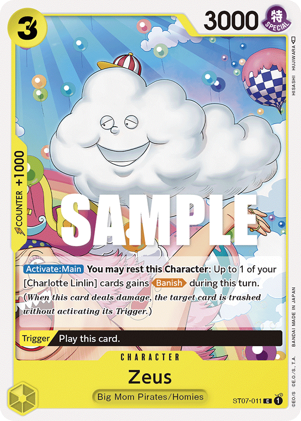 Zeus One Piece card