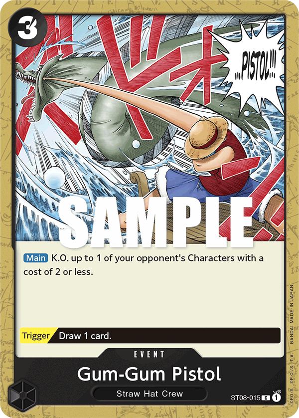 Gum-Gum Pistol One Piece card