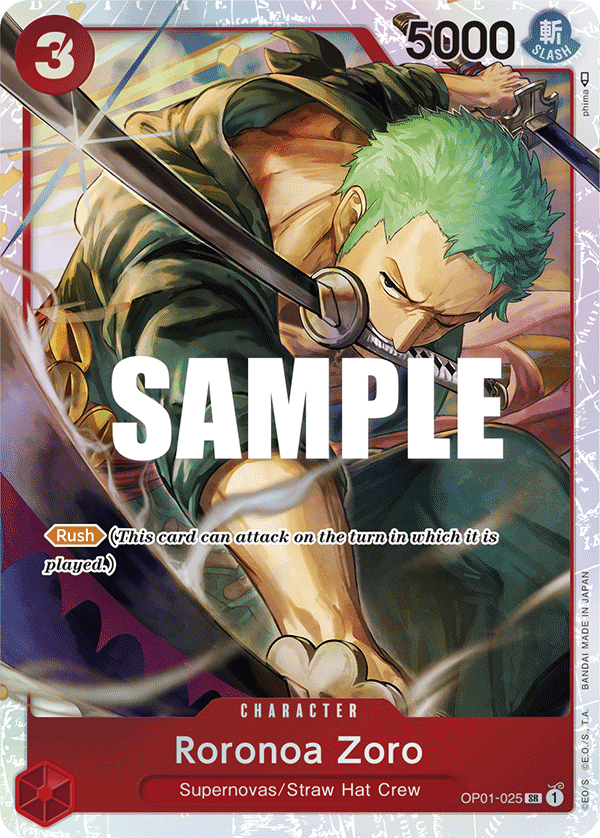 Roronoa Zoro One Piece card