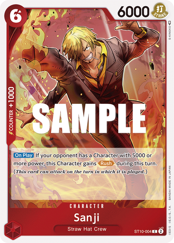Sanji One Piece card