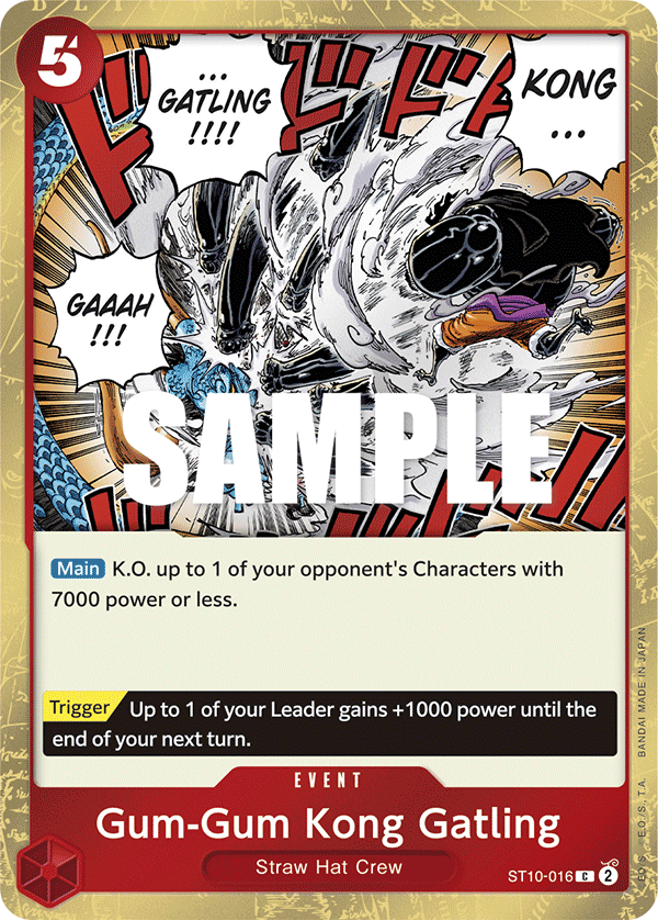 Gum-Gum Kong Gatling One Piece card