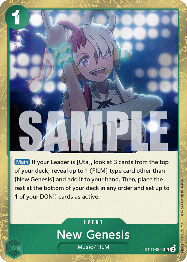 New Genesis One Piece card