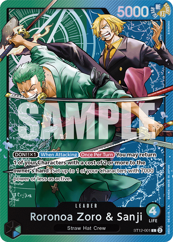 Roronoa Zoro & Sanji One Piece card