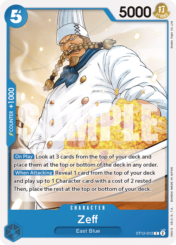 Zeff One Piece card