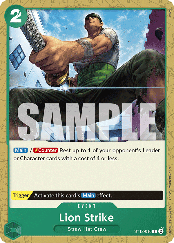 Lion Strike One Piece card