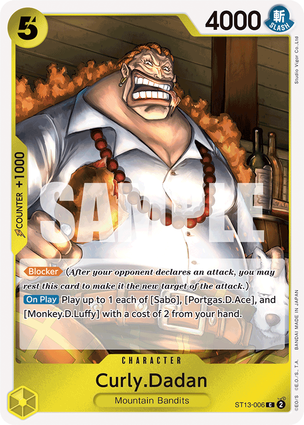 Curly.Dadan One Piece card