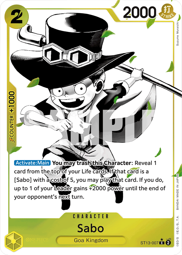 Sabo One Piece card