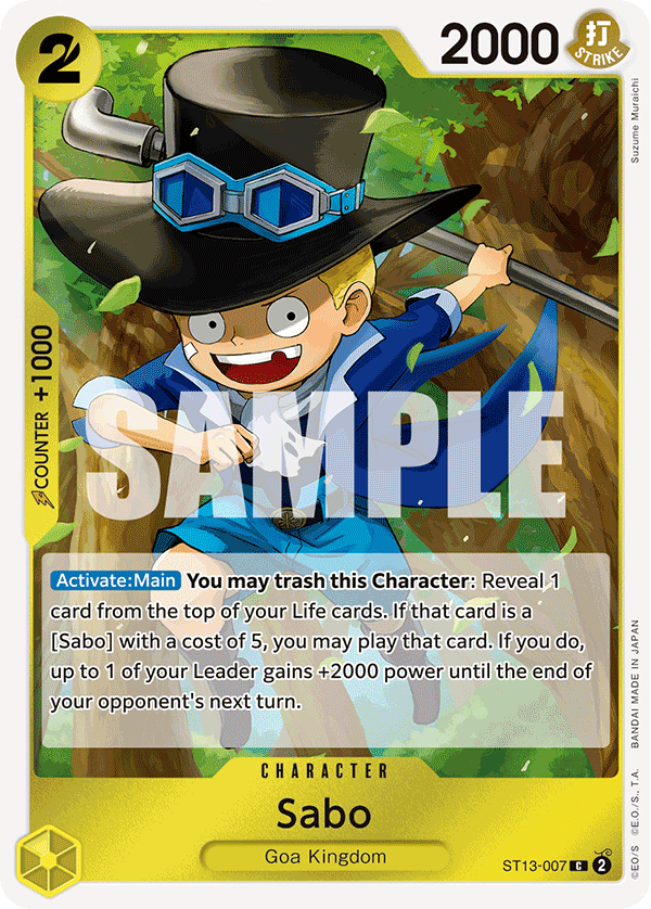 Sabo One Piece card