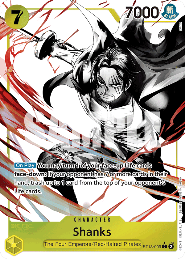 Shanks One Piece card