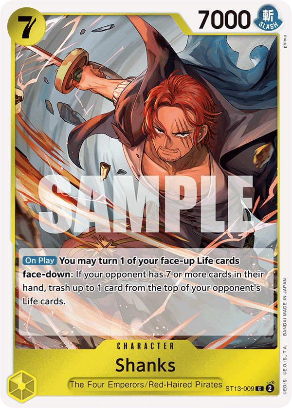Shanks One Piece card