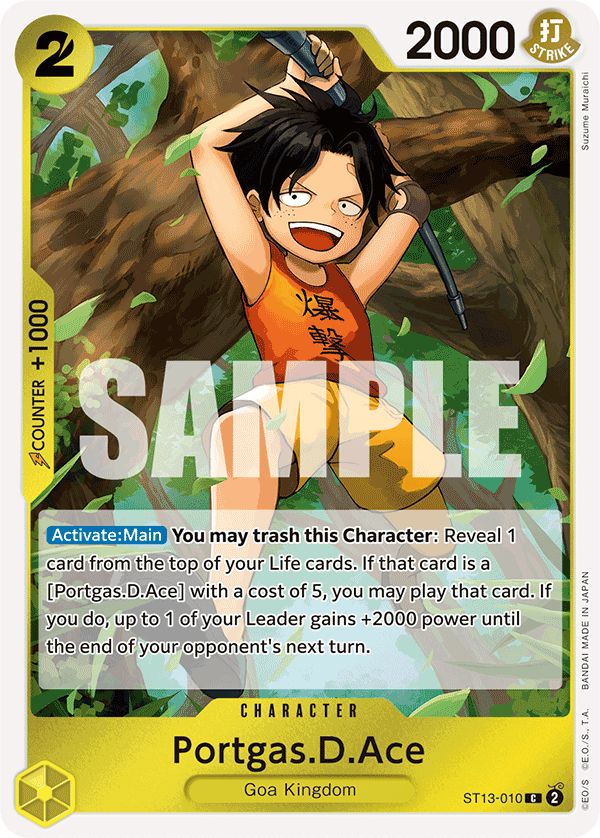 Portgas.D.Ace One Piece card