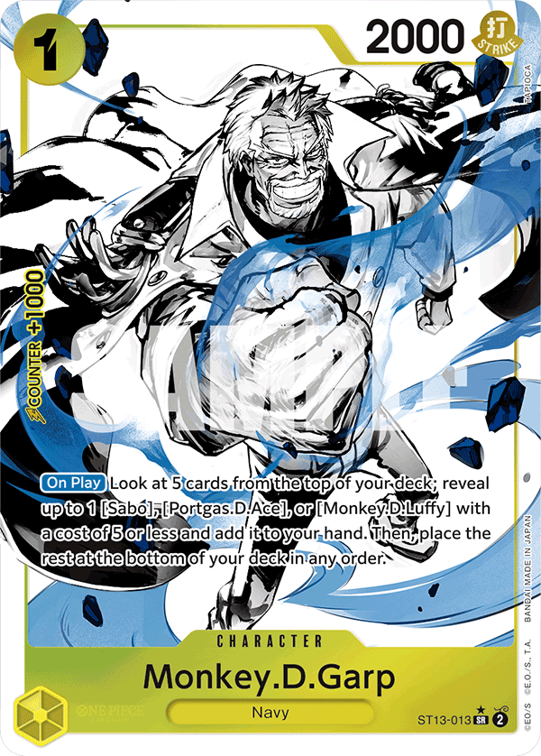 Monkey.D.Garp One Piece card