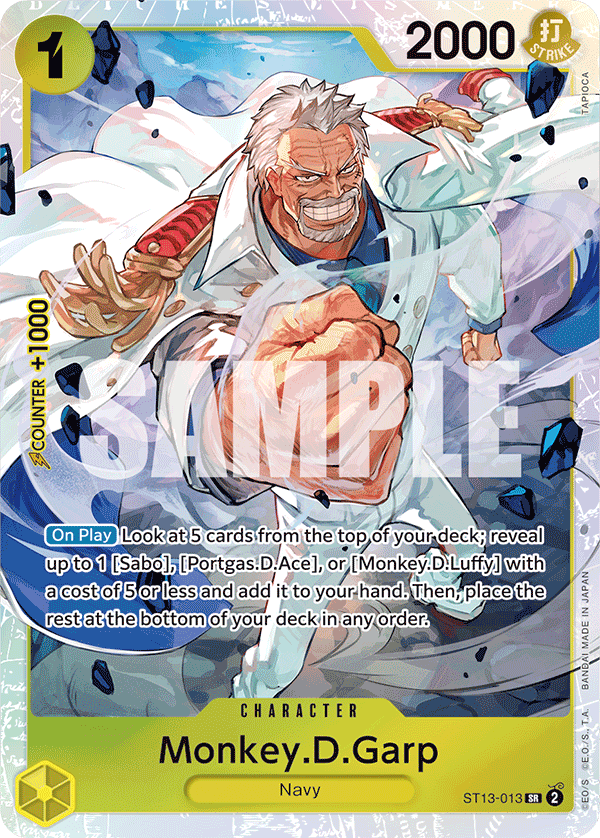 Monkey.D.Garp One Piece card