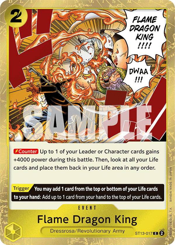 Flame Dragon King One Piece card