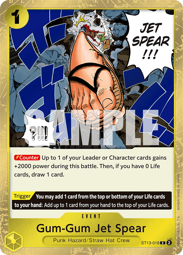 Gum-Gum Jet Spear One Piece card