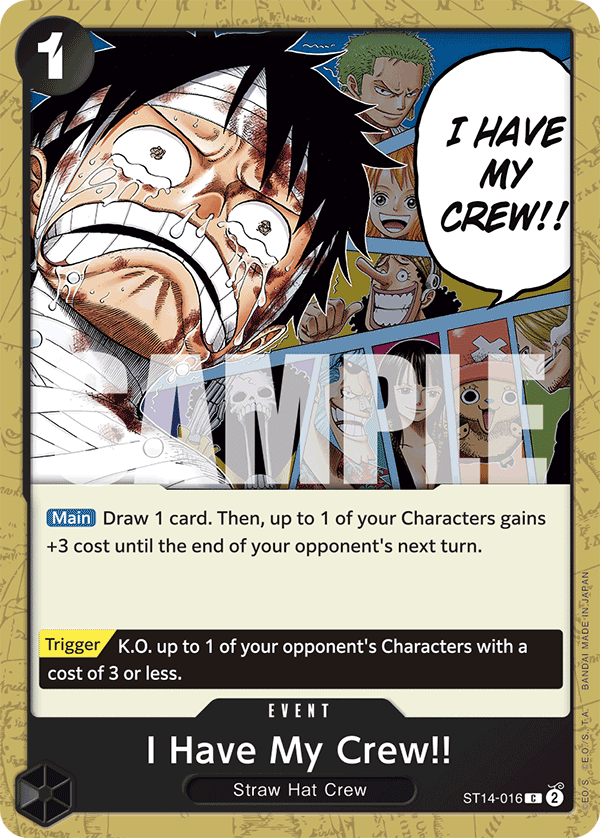 I Have My Crew!! One Piece card