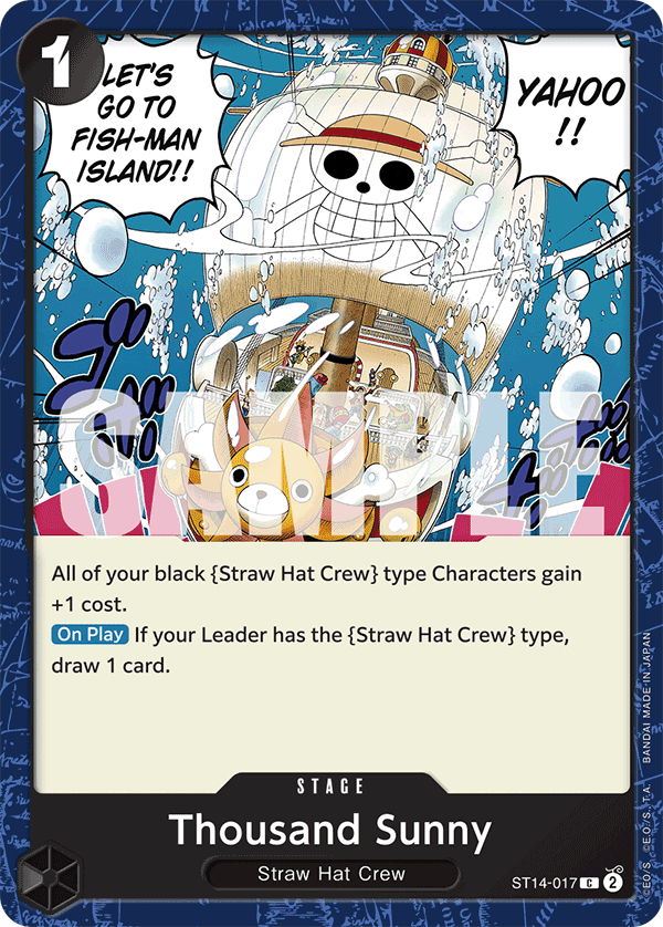 Thousand Sunny One Piece card