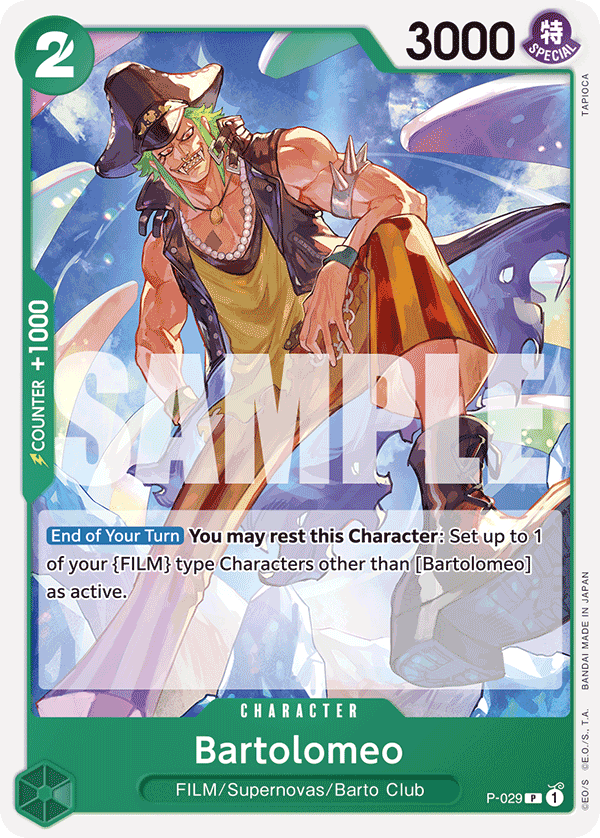 Bartolomeo One Piece card