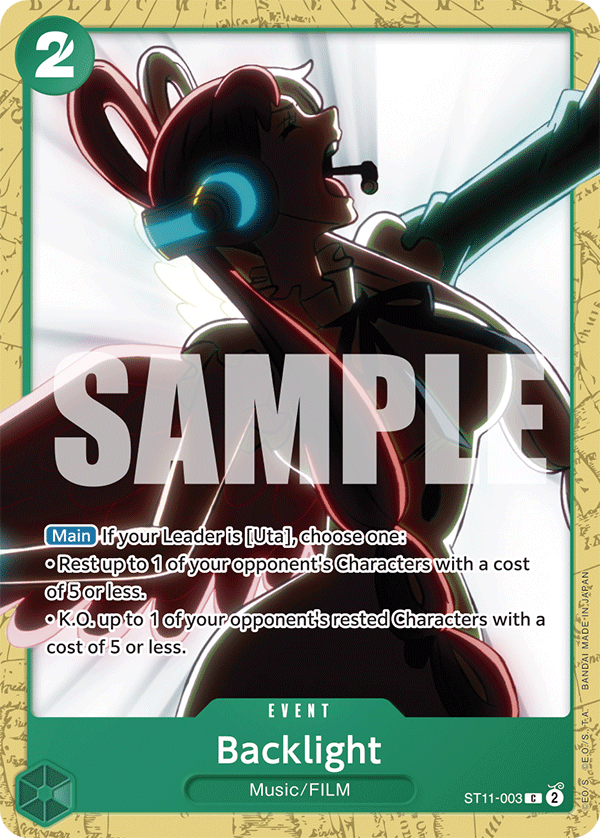 Backlight One Piece card