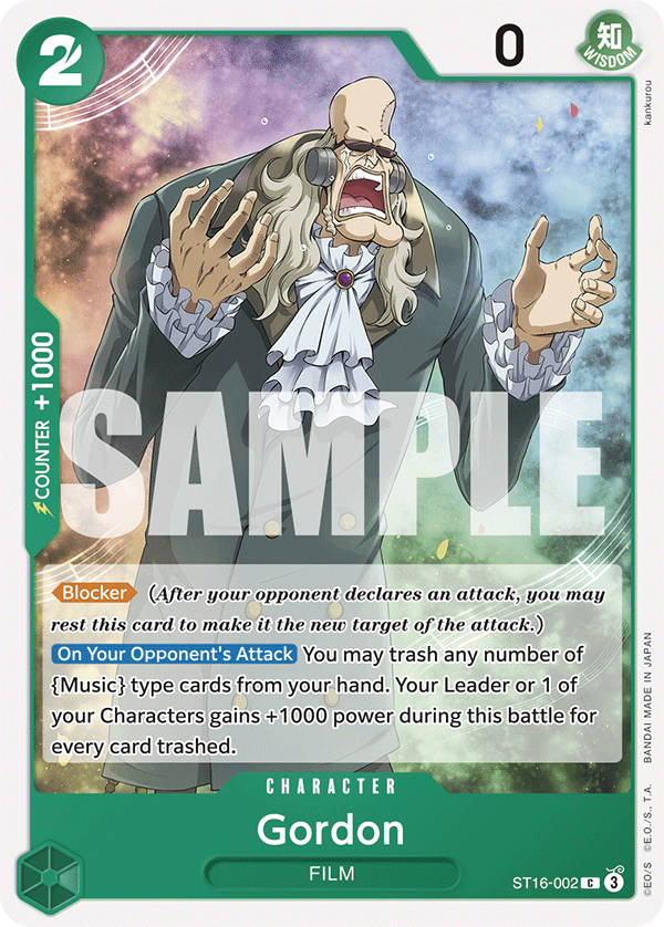 Gordon One Piece card