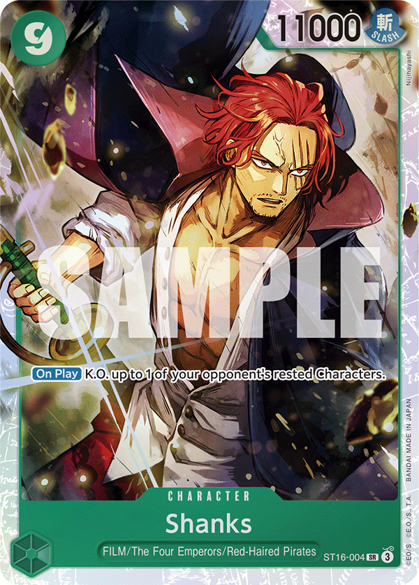 Shanks One Piece card