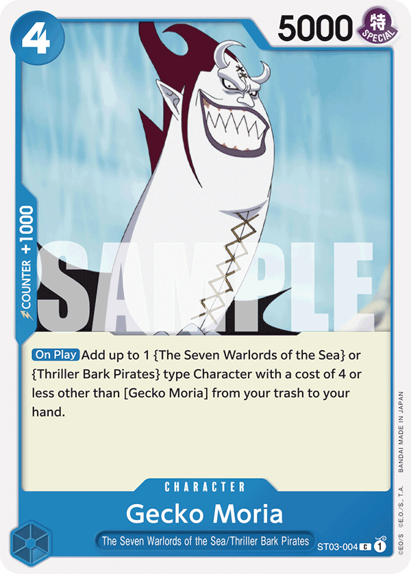 Gecko Moria One Piece card