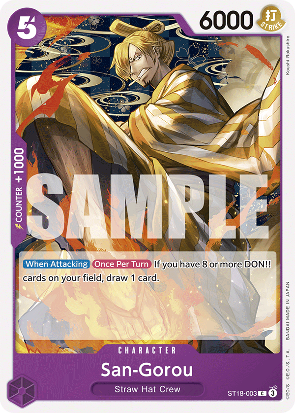 San-Gorou One Piece card