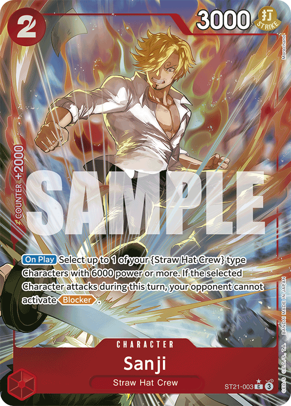 Sanji One Piece card