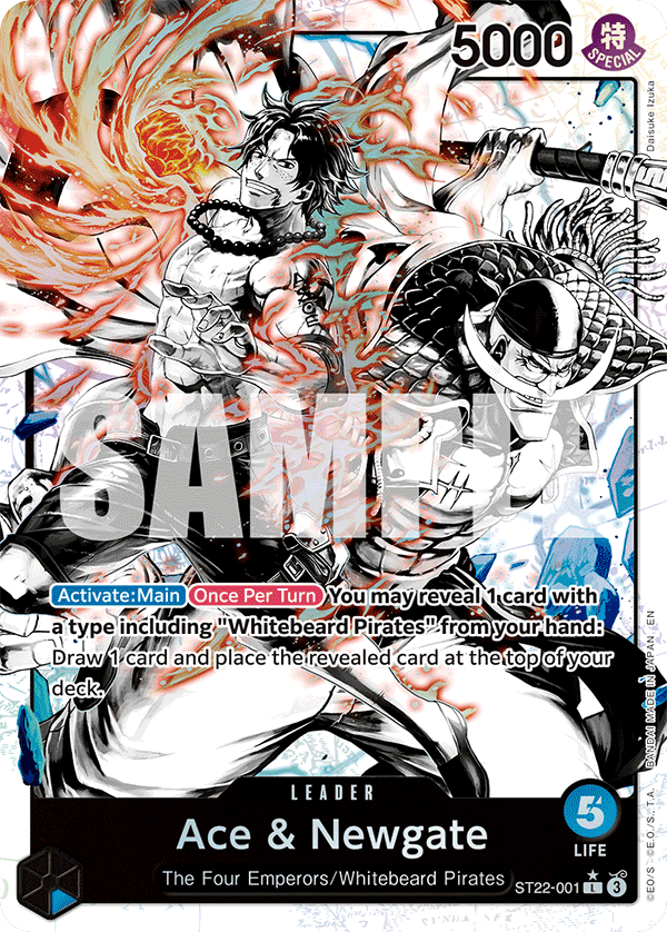 Ace & Newgate One Piece card