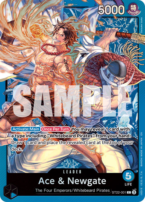 Ace & Newgate One Piece card