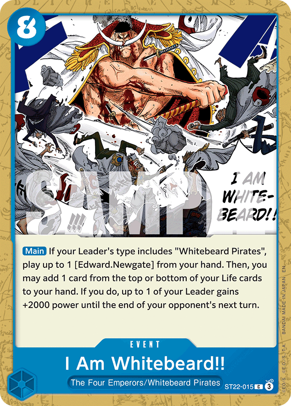 I Am Whitebeard!! One Piece card
