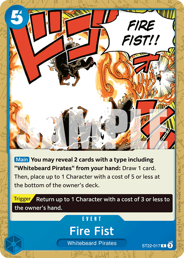 Fire Fist One Piece card