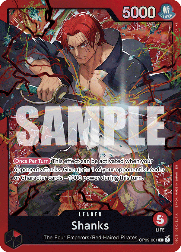 Shanks One Piece card