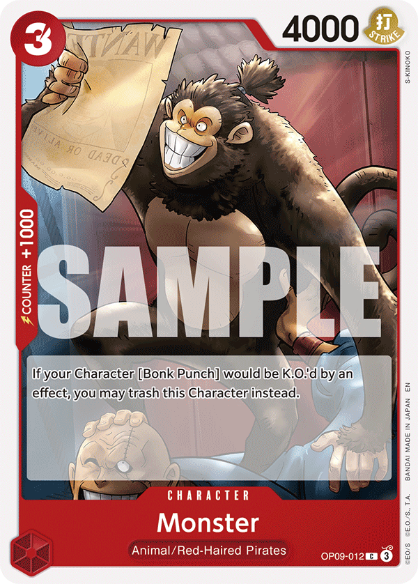 Monster One Piece card