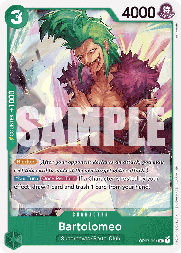 Bartolomeo One Piece card