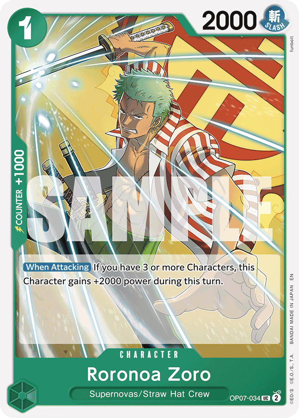 Roronoa Zoro One Piece card