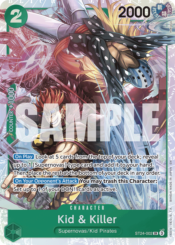 Kid & Killer One Piece card