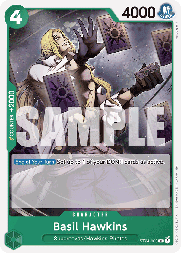 Basil Hawkins One Piece card