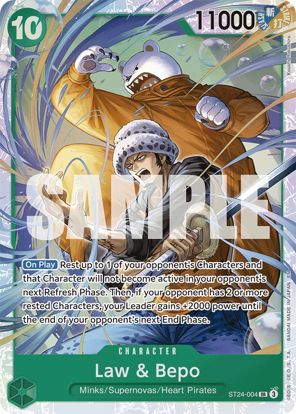 Law & Bepo One Piece card