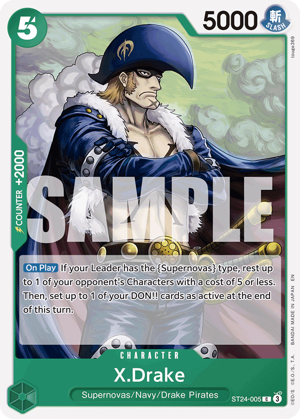 X.Drake One Piece card