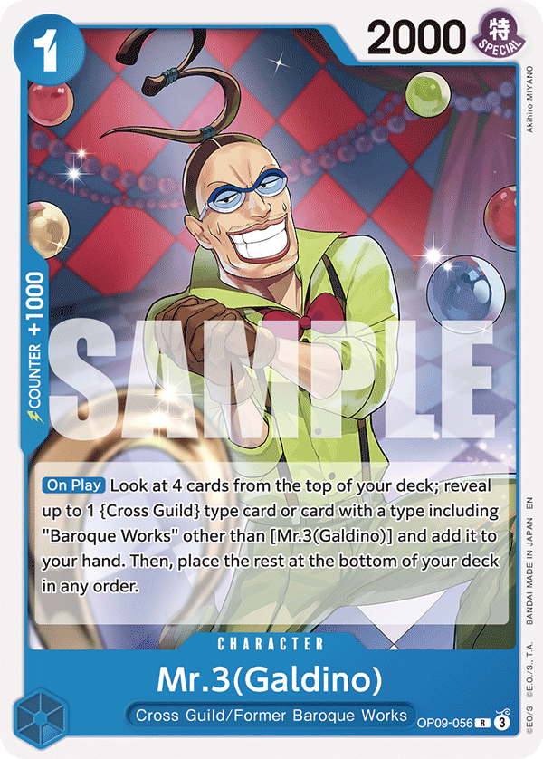 Mr.3(Galdino) One Piece card