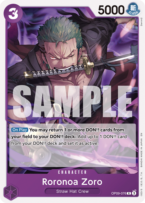 Roronoa Zoro One Piece card