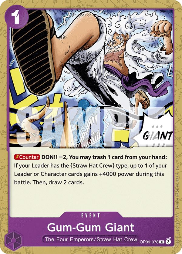 Gum-Gum Giant One Piece card